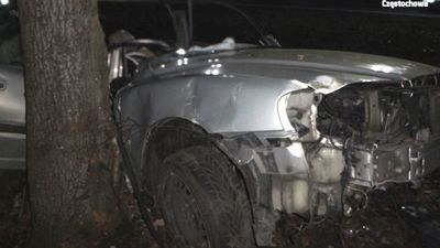 Volvo wbiło się w drzewo. Zginęło 2-letnie dziecko. Kierowała mama, 18-latka z lubelskiego