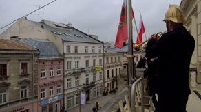 Święto Niepodległości. Miejski trębacz zagrał hymn Polski