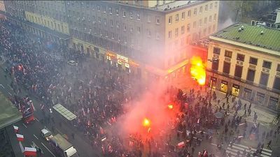 Burdy podczas Marszu Niepodległości. MSWiA publikuje zapis z monitoringu