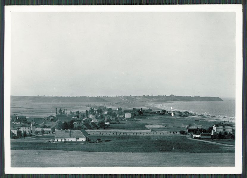 Gdynia, początek lat 20. Widok z Kamiennej Góry przed rozpoczęciem budowy portu gdyńskiego