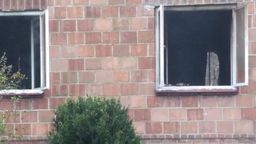 Pożar domu w Nowej Woli