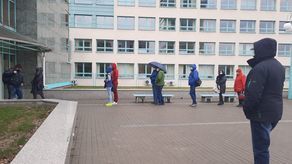 Kolejka pod ZUS w Lublinie