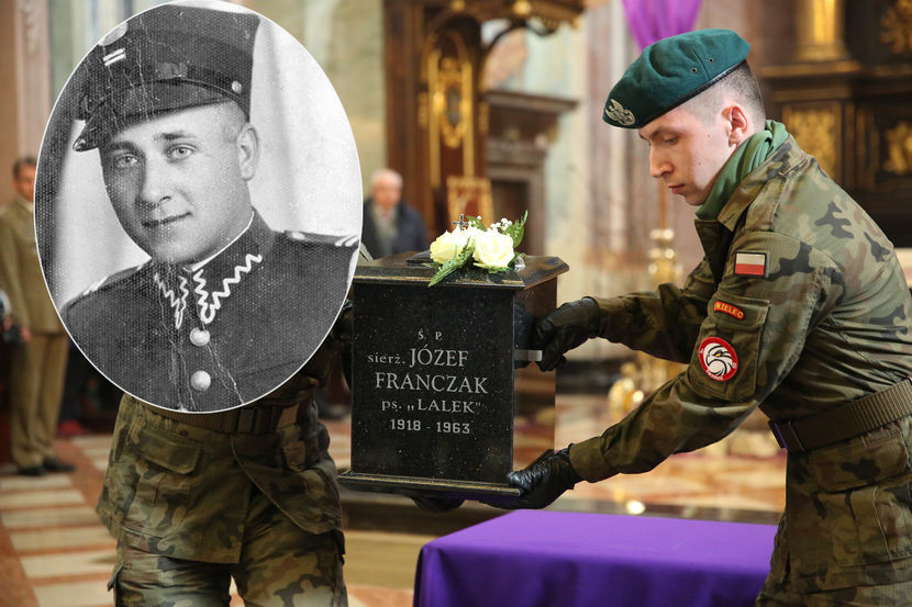 26 marca 2015 r. uroczystości pogrzebowe szczątków Józefa Franczaka w Piaskach