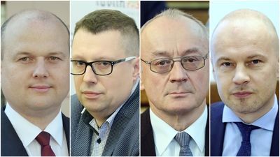 Piotr Popiel, Marcin Nowak, Stanisław Brzozowski i Bartosz Margul