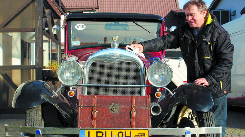 Leszek Bernat kocha stare samochody, a najbardziej swojego forda „murraya” z 1929 roku