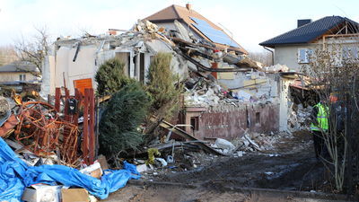 Tak dom przy ulicy Krótkiej w Puławach wyglądał w środę