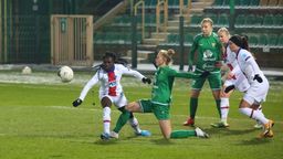 Piłkarki Górnika Łęczna walczyły z francuskim PSG w Lidze Mistrzyń [zdjęcia]