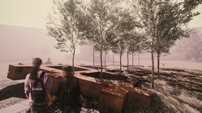 Projekt pomnika został wybrany 30 grudnia zeszłego roku. Przedstawia połączone w kratownicę krzyże, spomiędzy których wyrastają drzewa