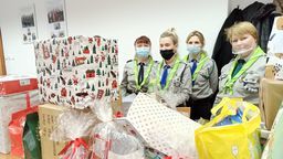 Chełm. Góra paczek dla podopiecznych DPS-ów od zuchów i harcerzy