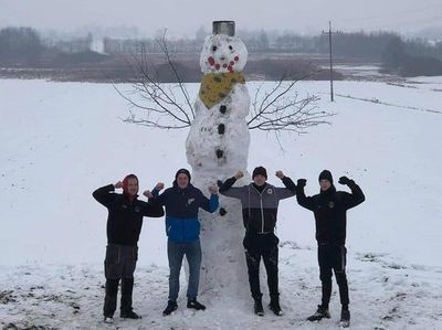 Lubelskie: Ulepili bałwana - giganta. Ma prawie 4 metry