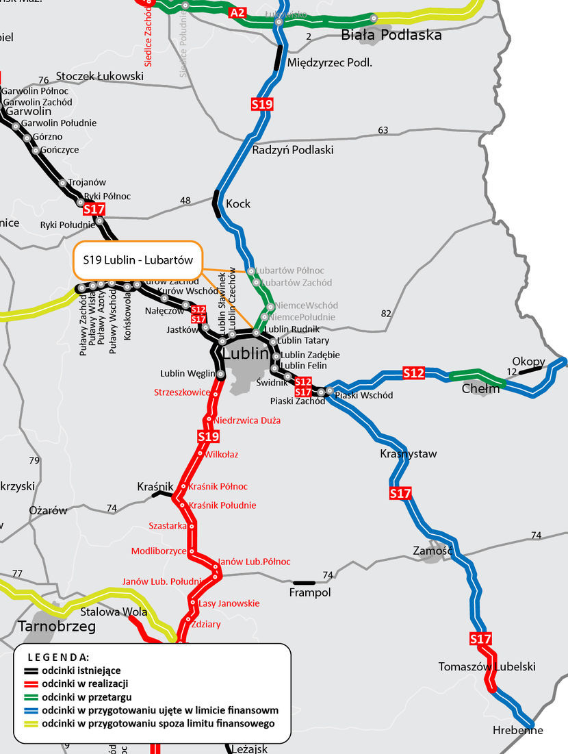 W 2025 roku auta pojadą drogą ekspresową z Lublina do Lubartowa