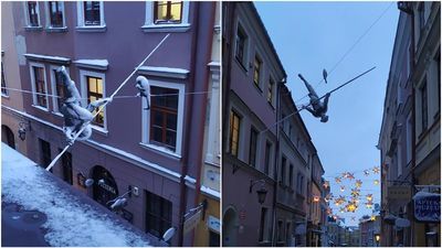 Lublin: Sztukmistrz stracił równowagę. I nie było to wcale przez małpkę