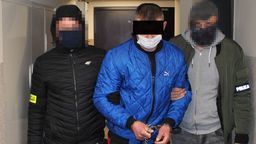 Jeden z zatrzymanych złodziei. 