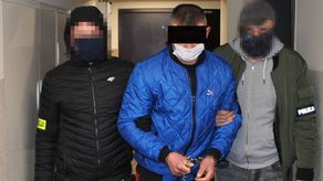 Jeden z zatrzymanych złodziei. 