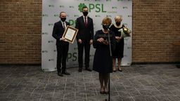 Ewa Dados z Radia Lublin z nagrodą im. Edwarda Wojtasa