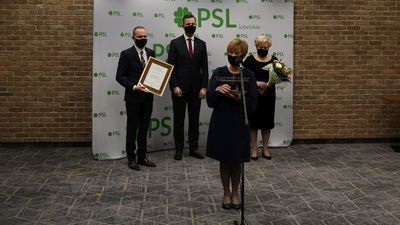 Ewa Dados z Radia Lublin z nagrodą im. Edwarda Wojtasa