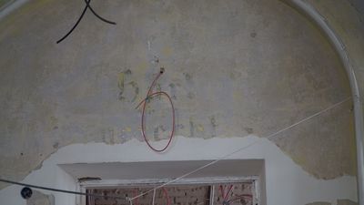 Odkryty napis z czasów II wojny światowej