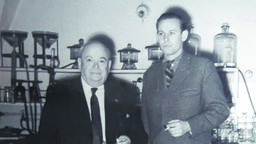 Prof. Paweł Misiuna z prof. Feliksem Skubiszewskim (po lewej), rektorem Akademii Medycznej w Lublinie