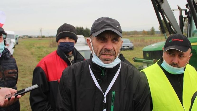 Radny Marek Sulima jeszcze w październiku brał udział w protestach 