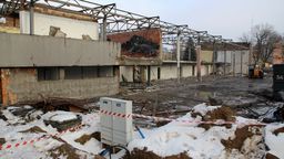 Rozbiórka pawilonu wystawowego przy ul. Wojska Polskiego