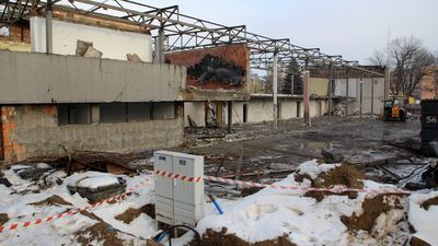 Rozbiórka pawilonu wystawowego przy ul. Wojska Polskiego