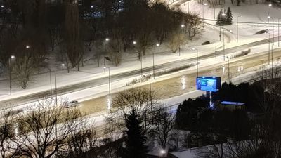 Tak po awarii około godz. 4 nad ranem wyglądała dziś al. Solidarności w Lublinie