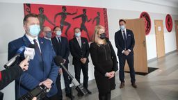 Minister Przemysław Czarnek odwiedził AWF w Białej Podlaskiej