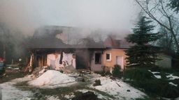 Lubelskie: Wybuch gazu w domu jednorodzinnym. Trzy osoby ranne [zdjęcia]