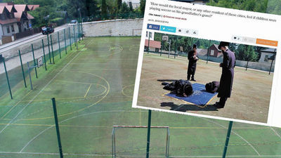 O sprawie grobów w miejscu boiska pisał m.in. portal haaretz.com