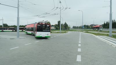 Chodzi o rondo na ul. Choiny, tuż obok nowej pętli trolejbusowej