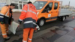 Remonty ubytków w jezdniach trwają od początku lutego.