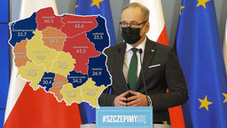 Dzienna liczba zachorowań na 100 tys. mieszkańców. Dane z dziś