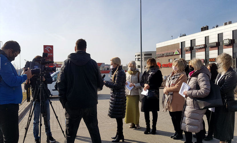 Marta Wcisło i najemcy z Galerii Olimp