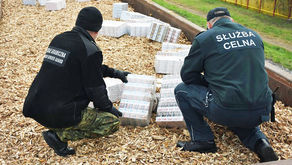 Na granicy zatrzymano przemyt papierosów wartych ponad 170 tys. zł. Były ukryte pod zrębką