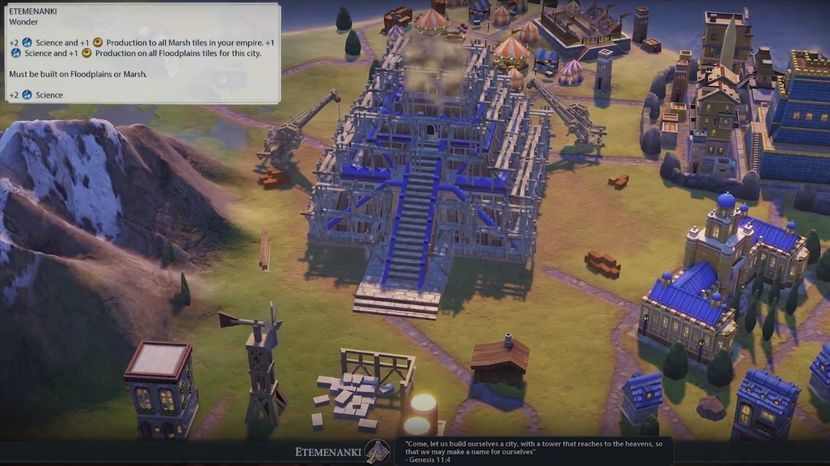 Ziggurat Etemenanki to jeden z dwóch nowych cudów, jakie niedługo pojawią się w grze Civilization VI 
