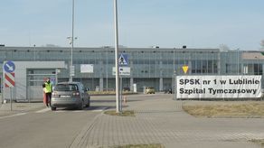 Szpital tymczasowy w Tragach Lublin. Jest tu już 15 chorych