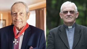 Tomasz Wójtowicz i ks. Andrzej Szostek 