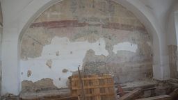 Dzięki pozyskanym środkom miasto zamierza zrekonstruować kompozycję polichromii w obrębie lepiej zachowanych fragmentów malowideł