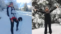 Maria Kiraga (na zdjęciu z lewej) i Iga Próchniak swoje zmagania z Koroną Gór Polski chcą relacjonować w mediach społecznościowych. W góry będą zabierać ze sobą m.in. flagę Puław