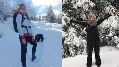 Maria Kiraga (na zdjęciu z lewej) i Iga Próchniak swoje zmagania z Koroną Gór Polski chcą relacjonować w mediach społecznościowych. W góry będą zabierać ze sobą m.in. flagę Puław