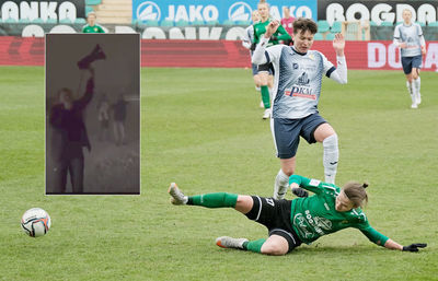 Już w trakcie meczu Górnika z Czarnymi było gorąco na murawie, a po spotkaniu poza stadionem