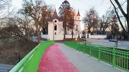 Tak teraz wygląda kładka oraz plan po zakończeniu zagospodarowania terenu