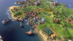 Portugalskie miasto w grze Civilization VI. Na pierwszym planie szkoła nawigacji w kampusie