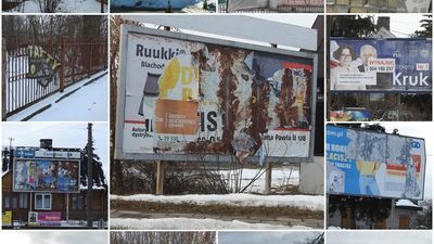 Bałagan z banerami w Białej Podlaskiej