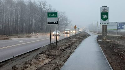 Obwodnica o planowanej długości ok. 13,6 km ominie Chełm od północy