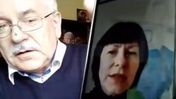 Radny Marian Tomkowicz (PIS) podczas zdalnej sesji prezentował nagranie z panią Anną Paniszewą