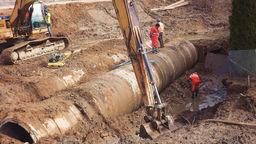 W miejscach, w których funkcjonują wahadła, trwają prace ziemne