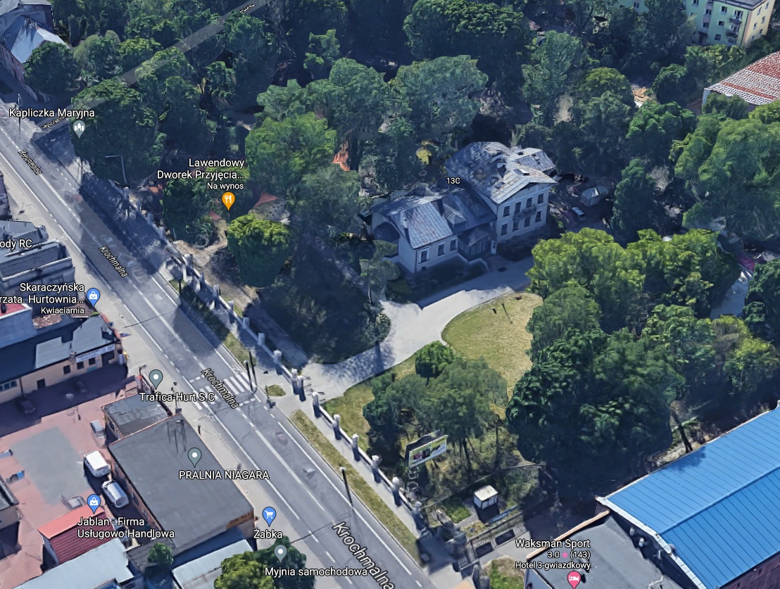 Nowy budynek usługowy będzie mógł powstać w parku otaczającym zabytkowy „pałacyk dyrektora” przy ul. Krochmalnej