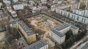 Lublin: Powstają kolejne piętra hali sportowej I LO im. Staszica