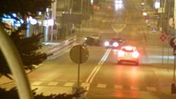 Rozpędzony citroen taranuje audi. Nagranie z Tomaszowa Lubelskiego